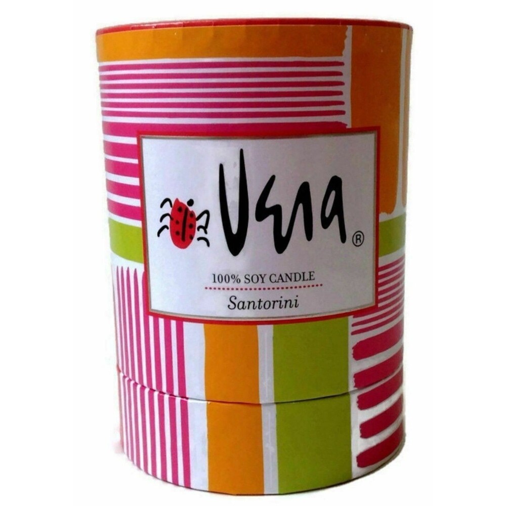 Vera Neumann Candle Fragranced Soy Santorini 30e Hour Burn Time